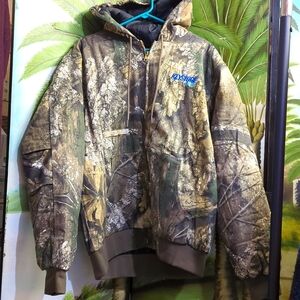 NWOT CAMOUFLAGE Hooded Coat size 2XL